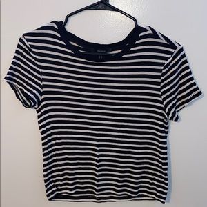 striped short sleeve top